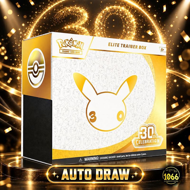 ⚡ Pokémon 30th Anniversary ETB — LOW ODDS AUTO DRAW!