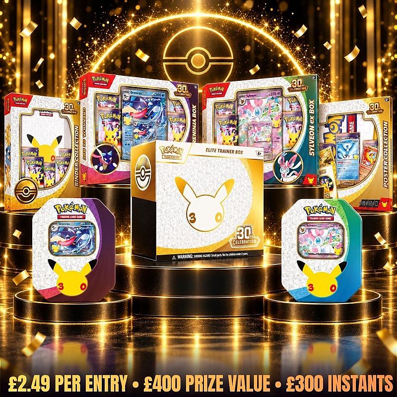 🔥 Pokémon 30th Celebrations MEGA BUNDLE + Instant Wins!