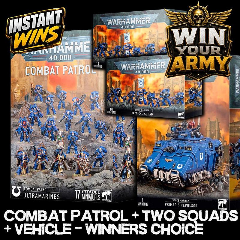 Warhammer Combat Patrol, Two Squads and Vehicle of Choice + Instant Wins #19