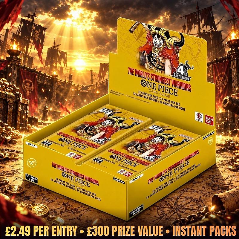 🔥 One Piece OP-17 4th Anniversary The World's Strongest Warriors Booster Box + OP-17 Pack Wins!