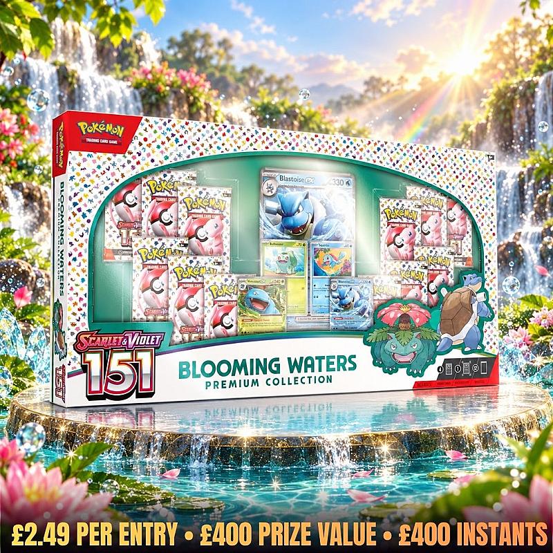 🔥 Pokémon 151 Blooming Waters — £400 Value + £400 Instant Wins!
