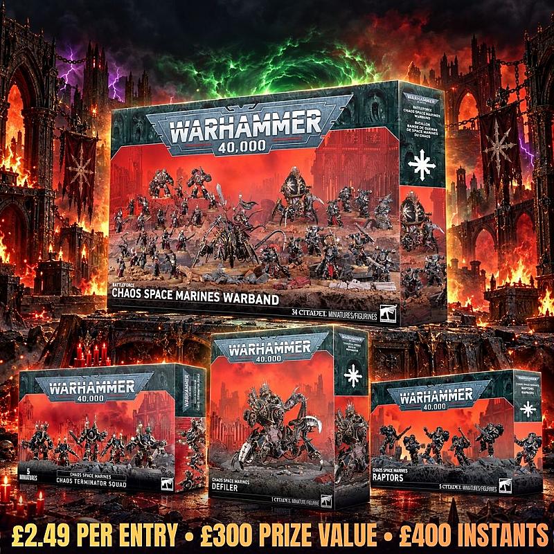 ⚔️ Warhammer Chaos Space Marines Bundle + £400 Instant Wins!