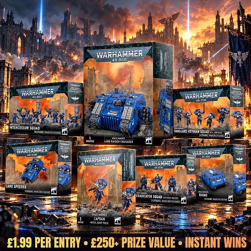 🛡️ Warhammer Space Marines Bundle + Instant Wins!