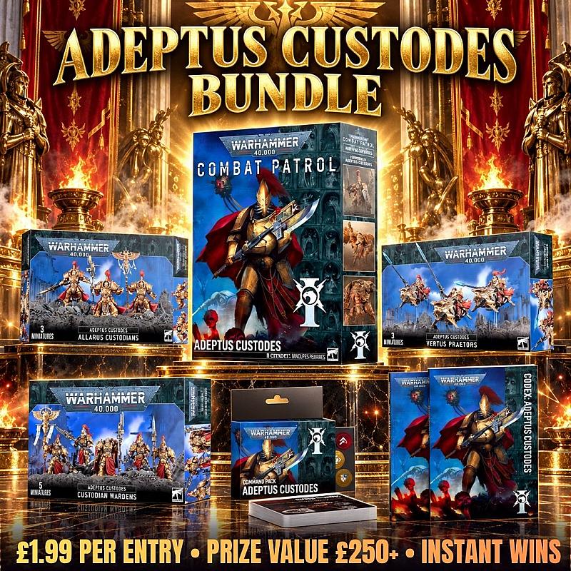 🔥 Warhammer Adeptus Custodes Bundle + Instant Wins!