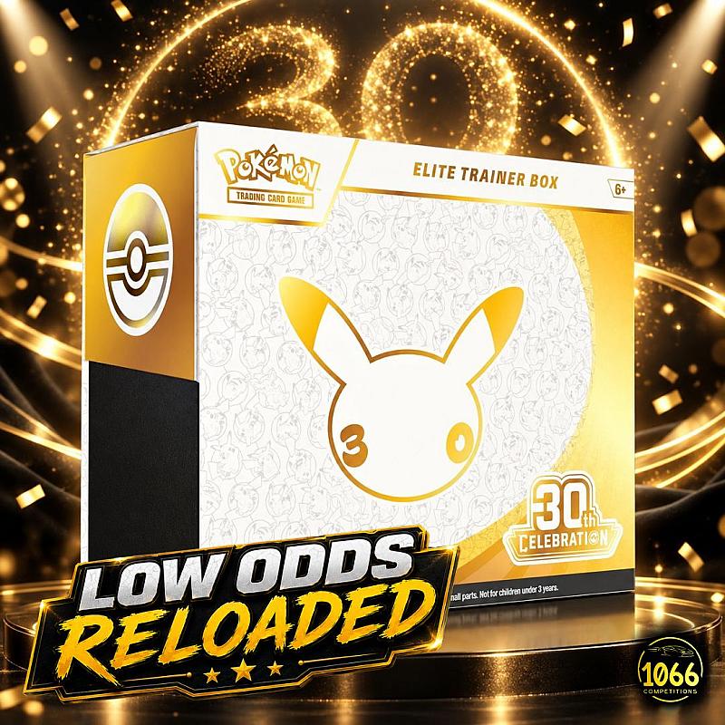 ⚡ Pokémon 30th Anniversary ETB — Low Odds Wednesday! RELOADED! 