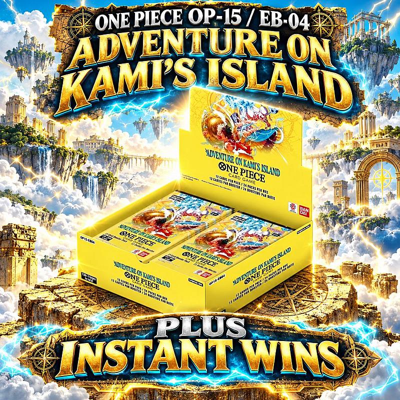🏴‍☠️ One Piece OP-15/EB-04 Adventure on Kami's Island Booster Box + Instant Wins!