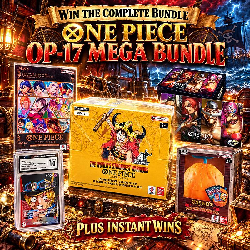 One Piece OP-17 MEGA £500 Bundle + Instant Wins!