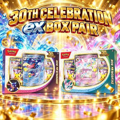 ⚡ Pokémon 30th Greninja & Sylveon ex Boxes — Low Odds Wednesday!