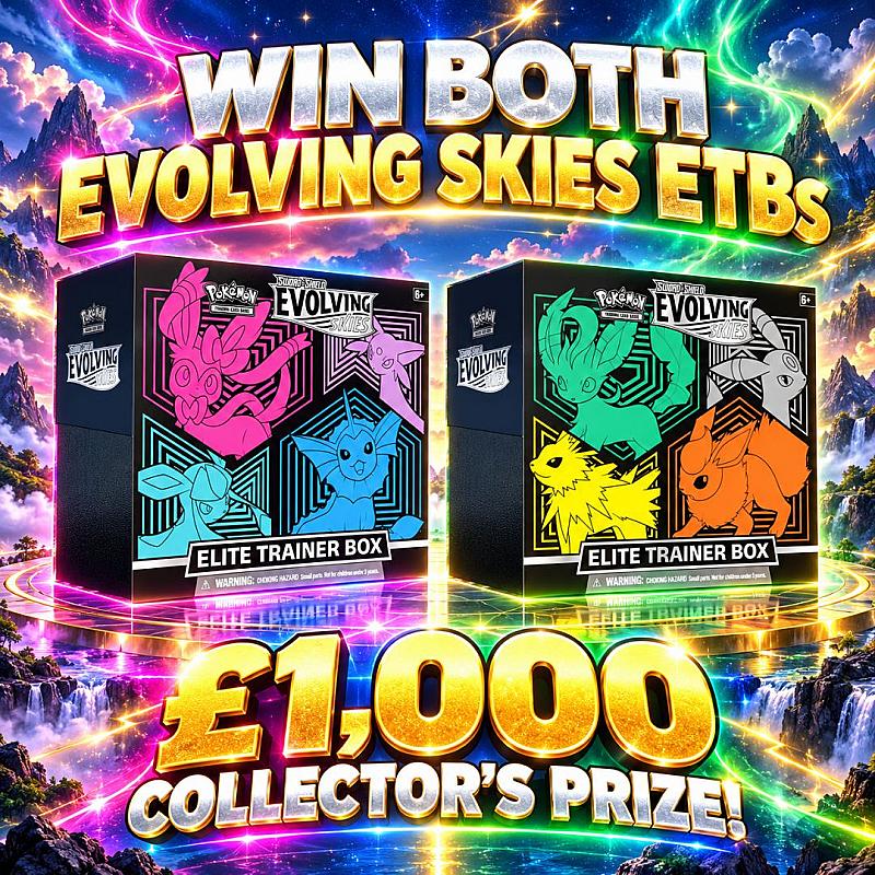 🔥 1066 MEGA: Pokémon Evolving Skies ETB Pair + Darkness Ablaze Instant Wins!