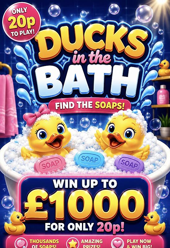 Ducks in the Bath Instant Wins!!  
