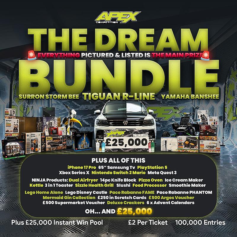 THE DREAM BUNDLE - £75,000 IN PRIZES + £25K IN INSTANT WINS - 30/11/2025