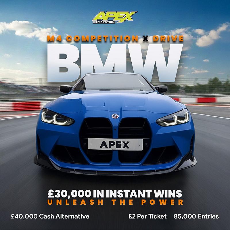 2022 BMW M4 COMPETITION X-DRIVE OR £40,000 + £30K IN INSTANT WINS - 18/1/2026