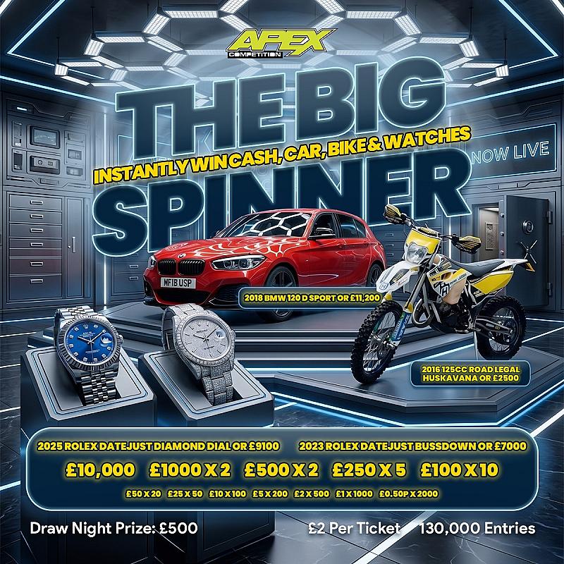 The Big Spinner - SPIN THE WHEEL INSTANT WIN COMP - 7/6/2026