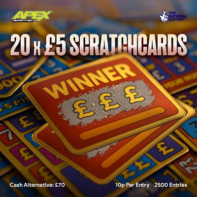 20 x £5 Scratch cards OR £70 - 22/9/2026
