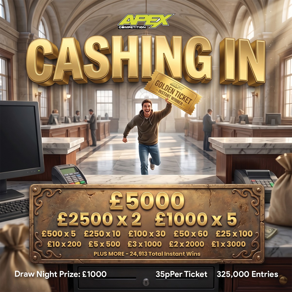 SAFE CRACKER - £50K CASH POOL - 24,913 INSTANT WINS - 29/9/2026