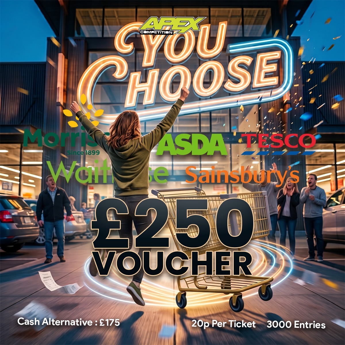 £250 Supermarket Voucher Of Your Choice - 17/09/2026