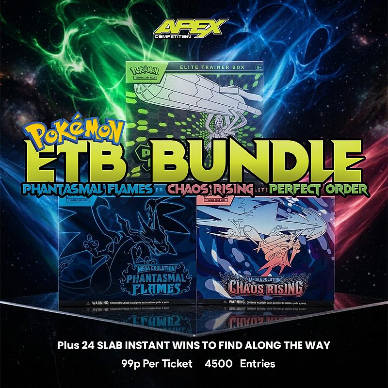 Pokémon INSTAWINS - ETB BUNDLE + 25 grades slab instawins - 08/10/2026