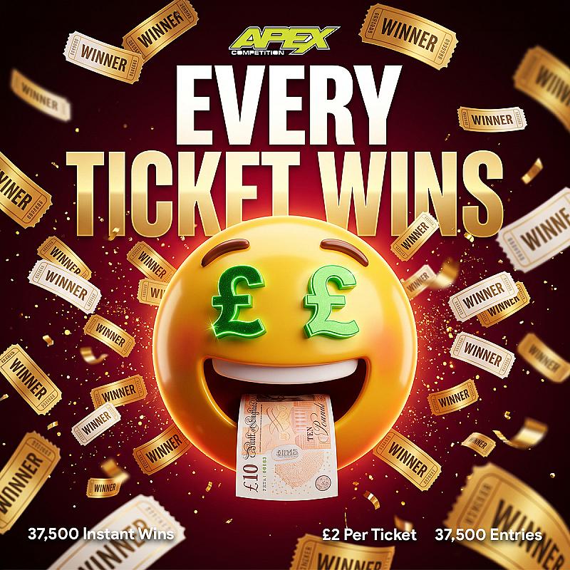 EVERY TICKETS WIN! - 37,500 Instant wins - 18/10/2026