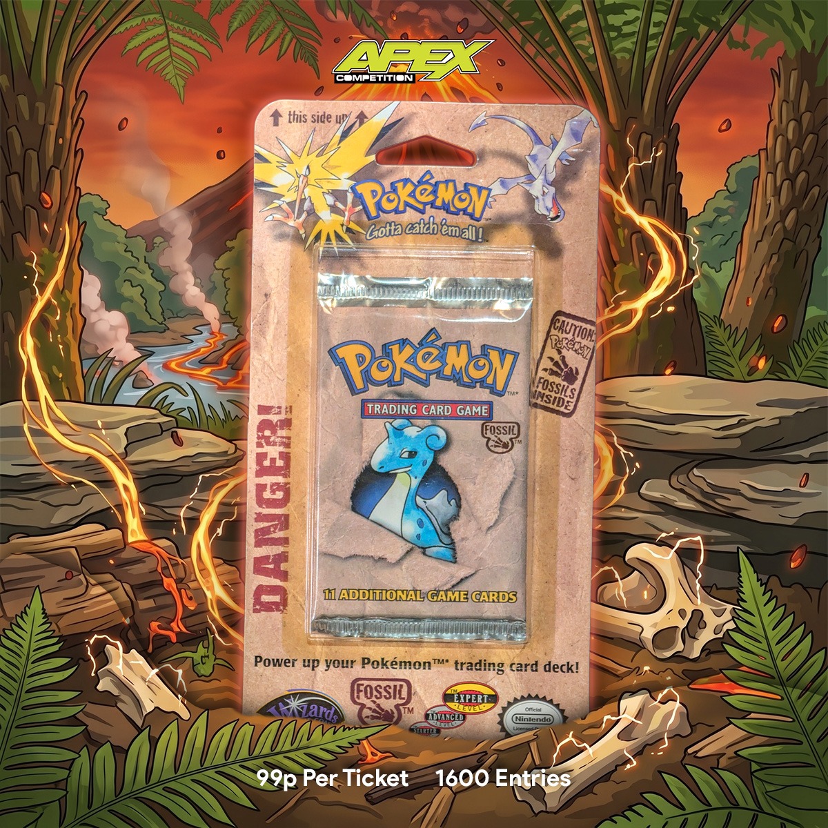 Pokemon Fossil Pack Lapras art - 1/10/2026