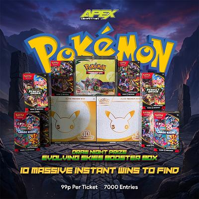 Pokemon EVOLVING SKIES BOOSTER BOX + 600 instant wins - 25/10/2026