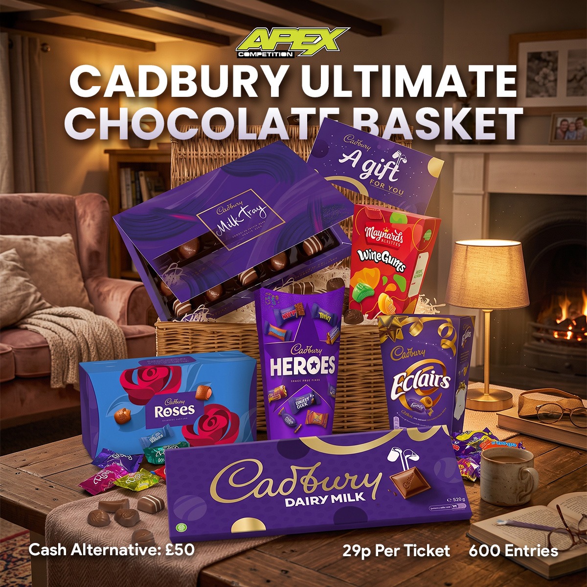 Cadbury Ultimate Chocolate Basket or £50 - 01/10/2026