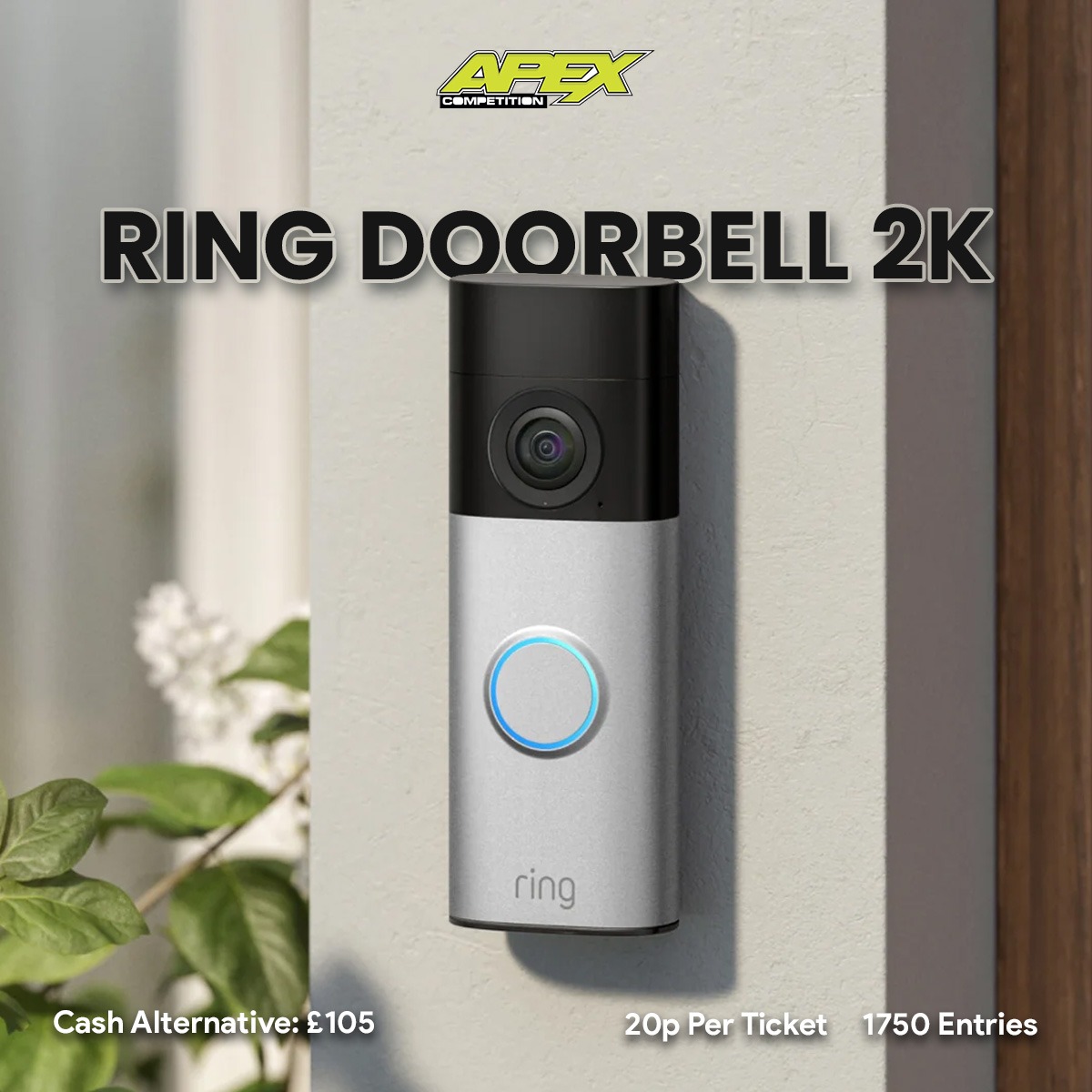 Ring Doorbell 2K or £105 - 04/10/2026