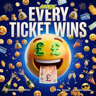 Every Ticket Wins + £250 end prize - 29/10/2026