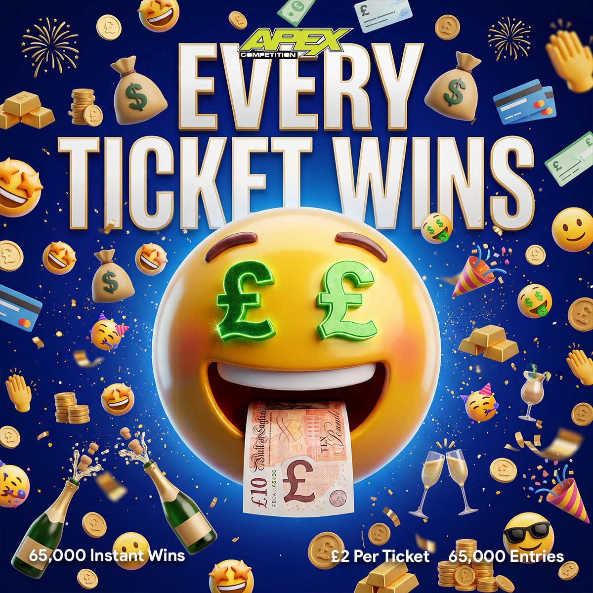 Every Ticket Wins + £250 end prize - 29/10/2026