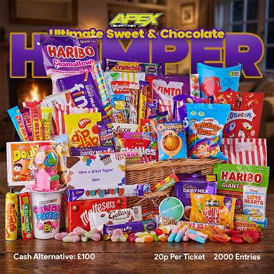 Ultimate Sweet and Chocolate Hamper or £100 Cash alternative - 19/11/2026