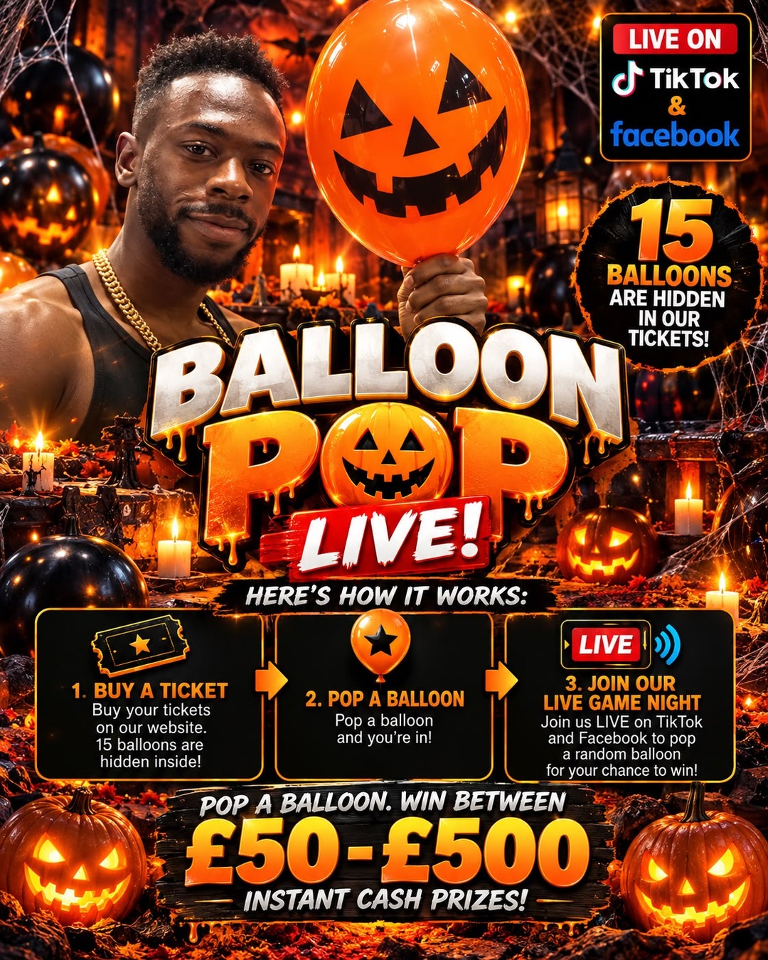 THE HALLOWEEN BALLOON POP LIVE