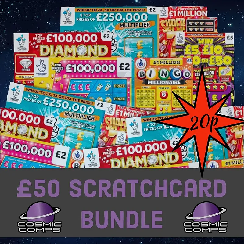 £50 SCRATCH CARD BUNDLE + INSTANT WINS