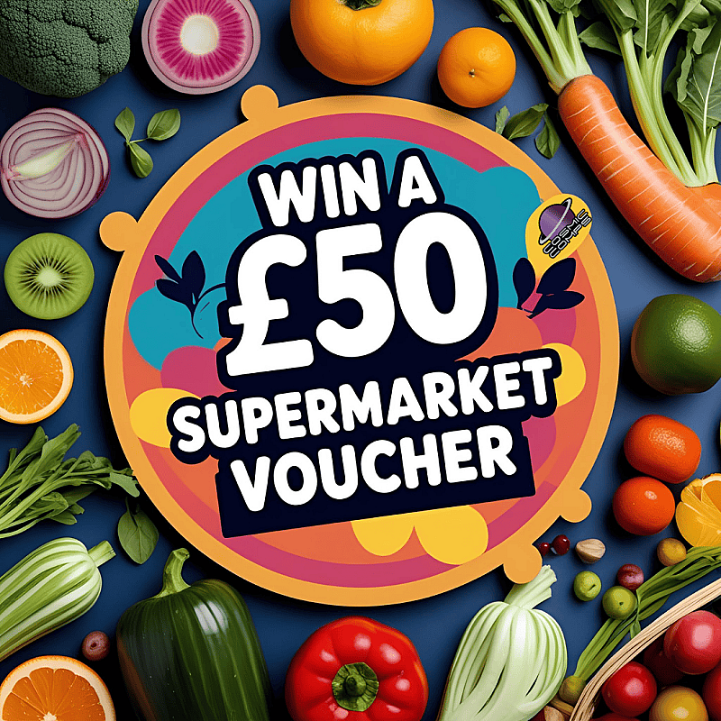 £50 SUPERMARKET VOUCHER MEGA LOW ODDS 🔥 ONLY 25 TICKETS 