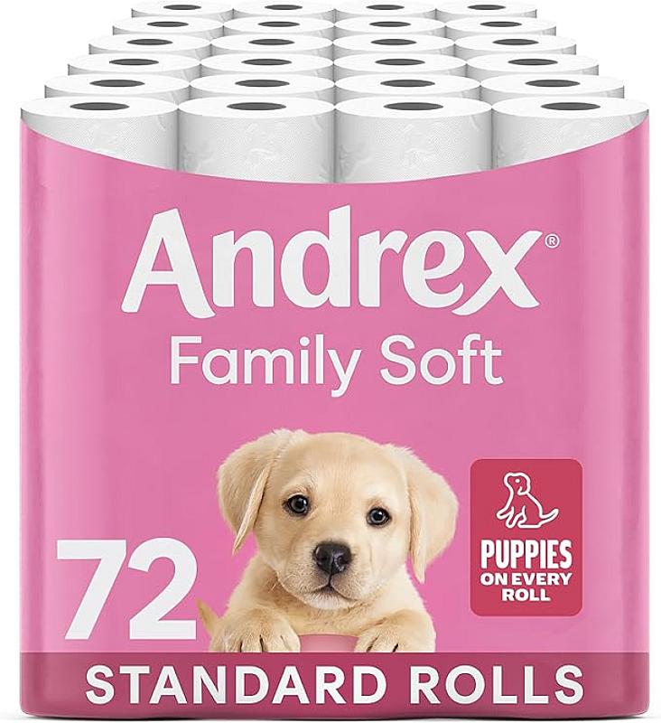 WIN 72 ROLLS OF ANDREX TOILET PAPER