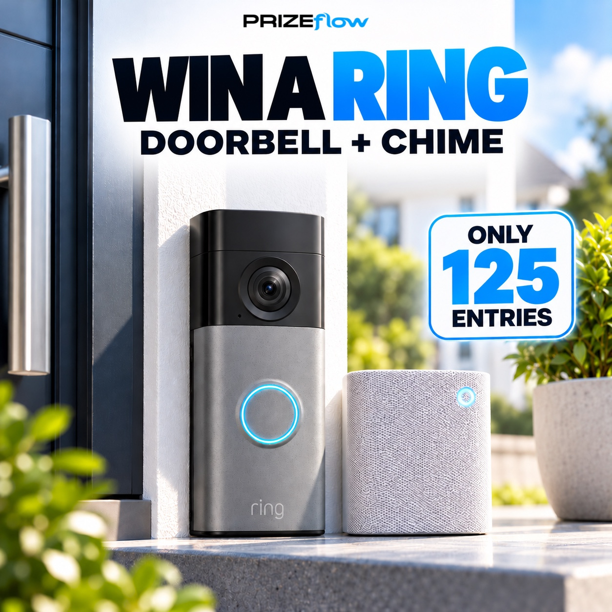 Win a Ring 2K Video Doorbell Plus & Chime 