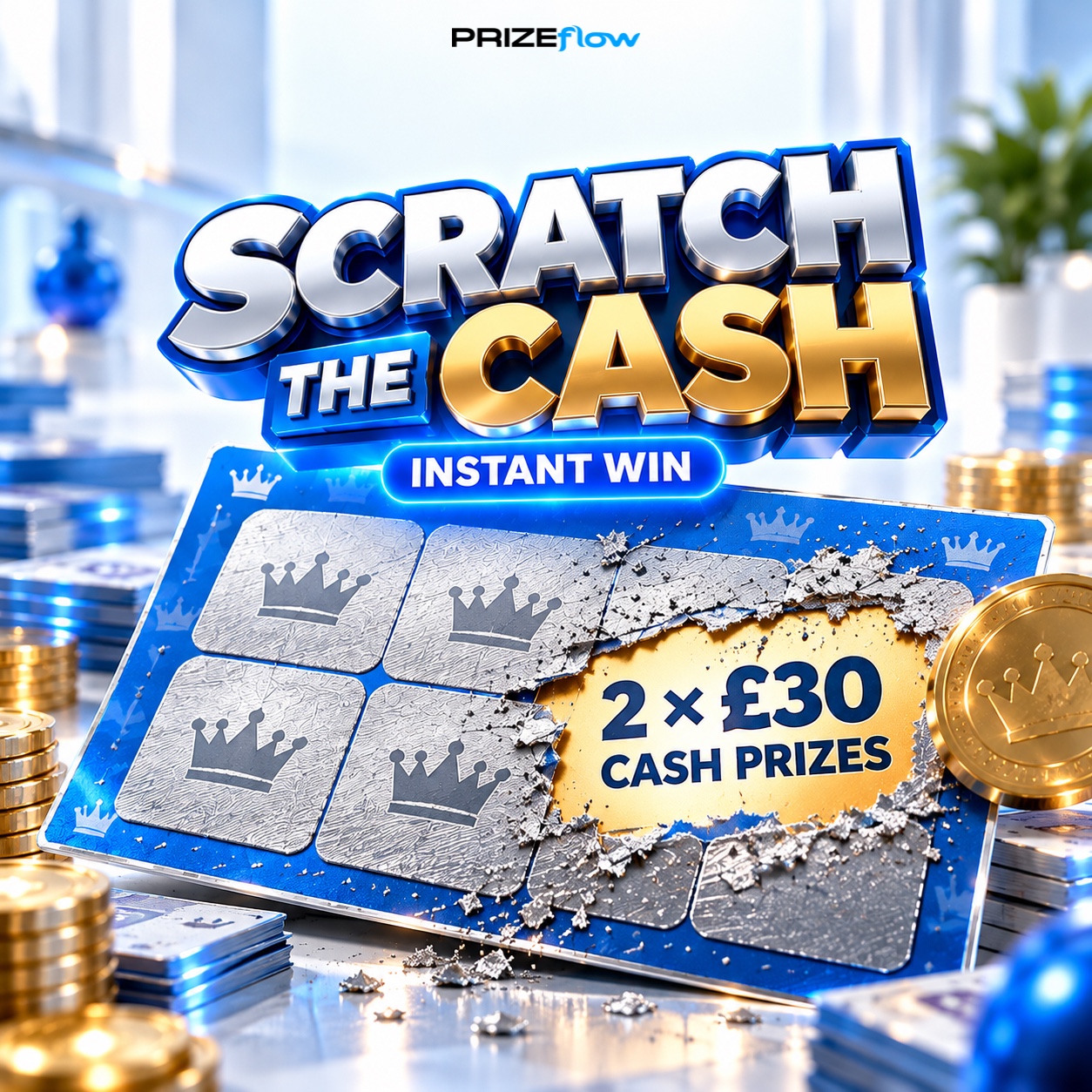 SCRATCH THE CASH – WIN £30 CASH!