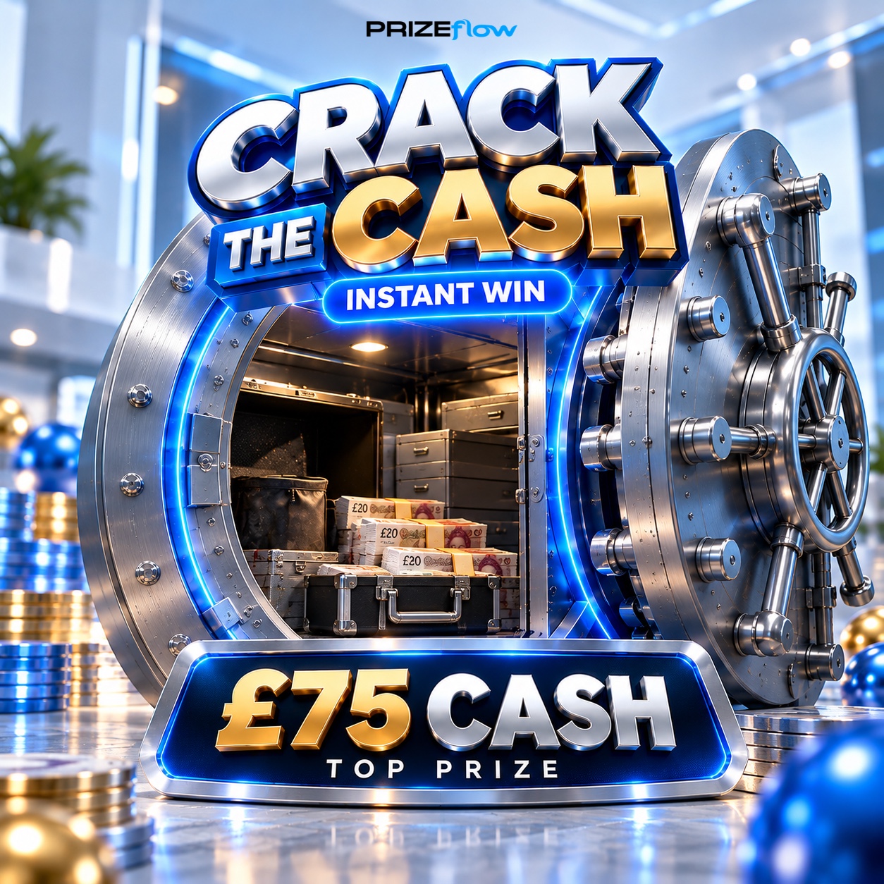 CRACK THE CASH – WIN £75 CASH!
