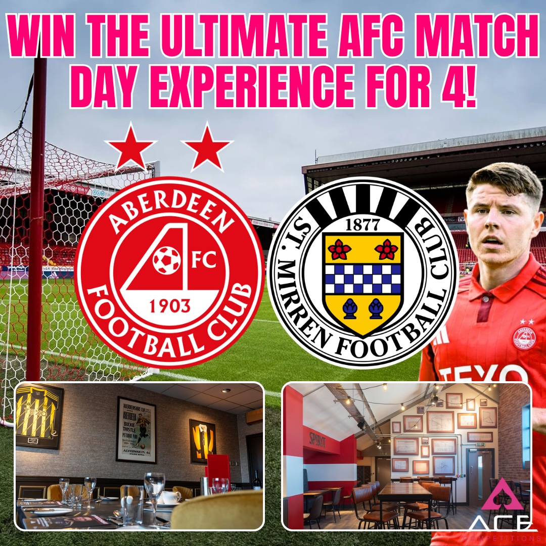 ABERDEEN VS ST MIRREN - MATCH DAY EXPERIENCE FOR 4