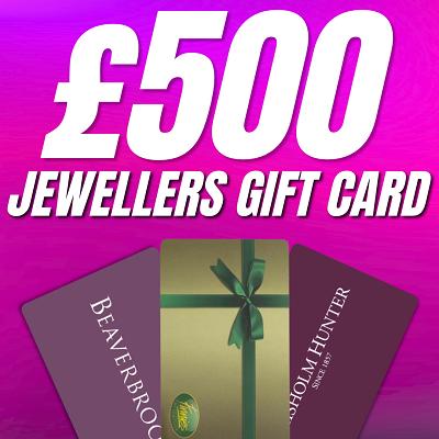£500 GIFT CARD FOR JEWELLER OF CHOICE