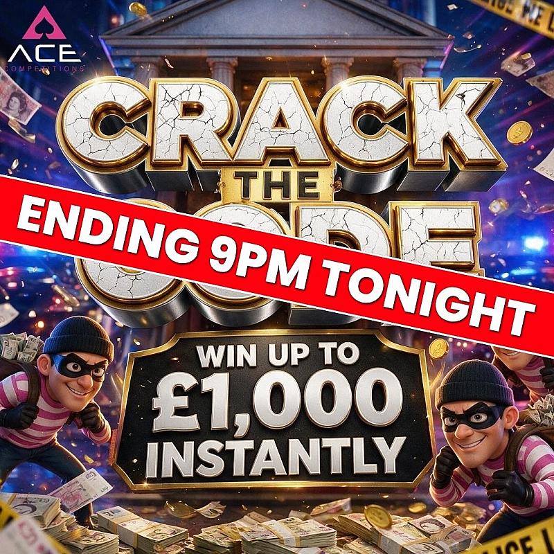 CRACK THE ACE CODE - 15P TO WIN UPTO £1,000 INSTANTLY