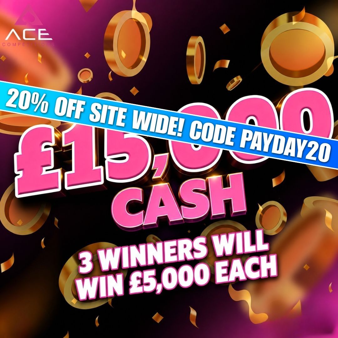 £15,000 LOW ODDS CASH - 3 WINNERS