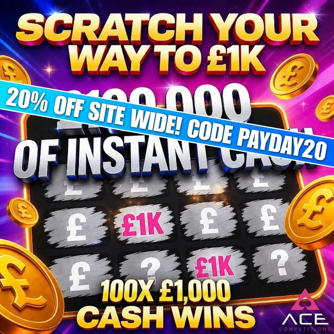 SCRATCH YOUR WAY TO £1K - £100,000 OF INSTANT CASH 