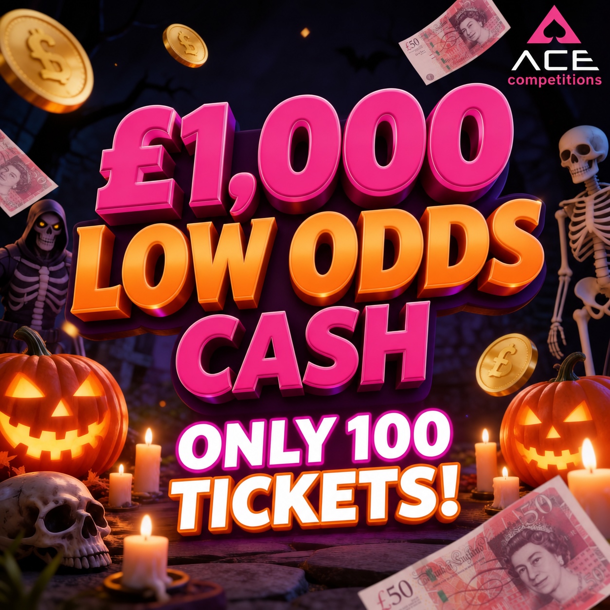 £1,000 LOW ODDS CASH #3