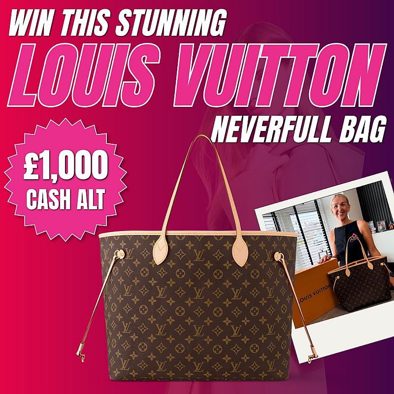 LOUIS VUITTON NEVERFULL OR £1,000 TAX FREE CASH