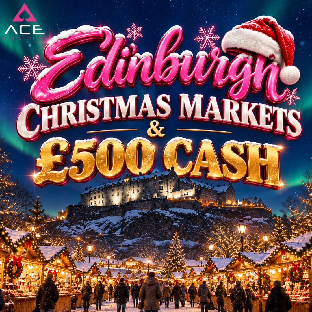 EDINBURGH CHRISTMAS MARKETS & £500 CASH FOR ONLY 99P