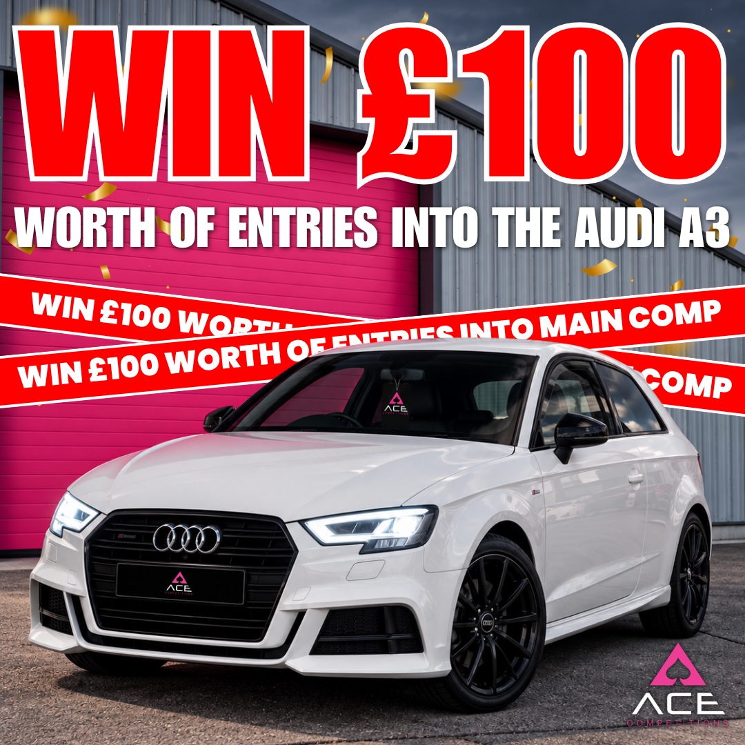WIN £100 OF ENTRIES INTO THE MAIN DRAW - AUDI A3 BLACK EDITION #4