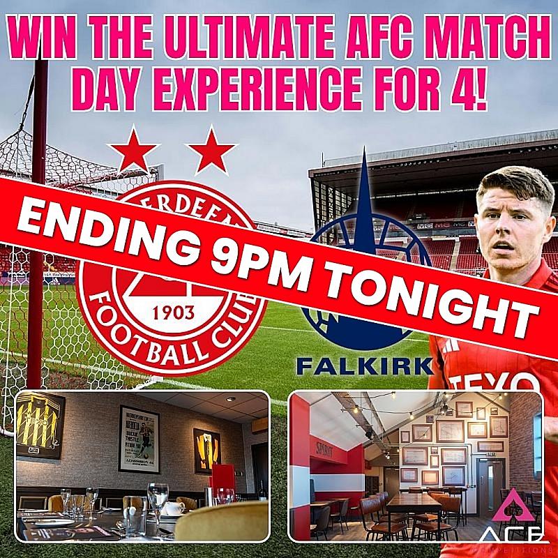 ABERDEEN VS FALKIRK - MATCH DAY EXPERIENCE FOR 4