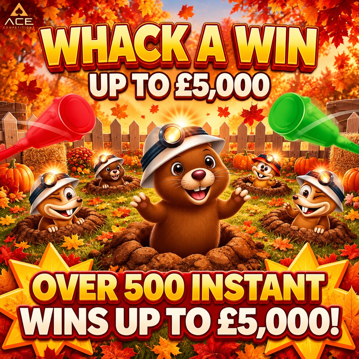 WHACK A WIN - UPTO £5,000