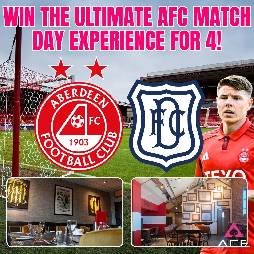 ABERDEEN VS DUNDEE - MATCH DAY EXPERIENCE FOR 4