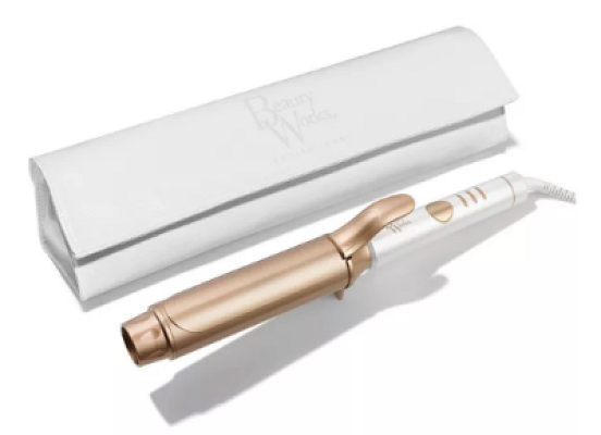 BEAUTY WORKS Professional 45 mm Curling Tong – White & Gold (£80 ALT)