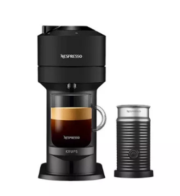 NESPRESSO by Krups XN911NG0 Smart Pod Coffee Machine with Aeroccino Milk Frother - Black (£80 ALT)